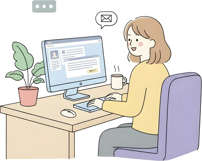 Contact illustration