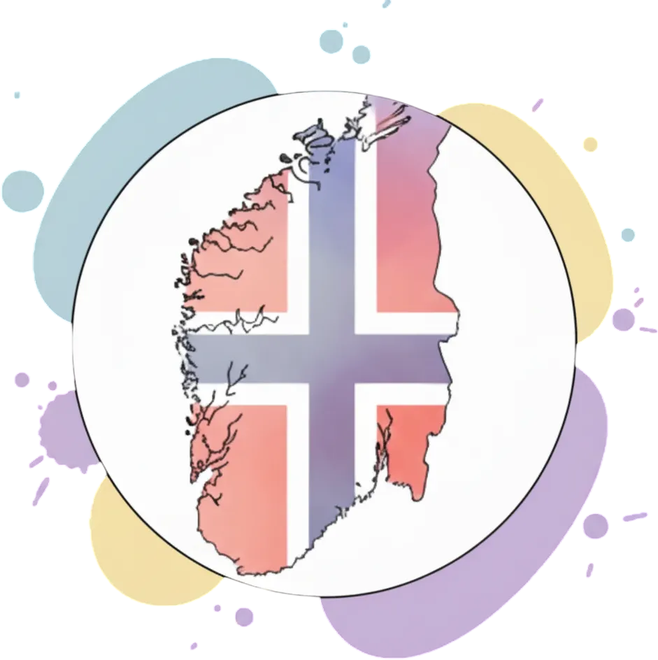 Mapa Norwegii